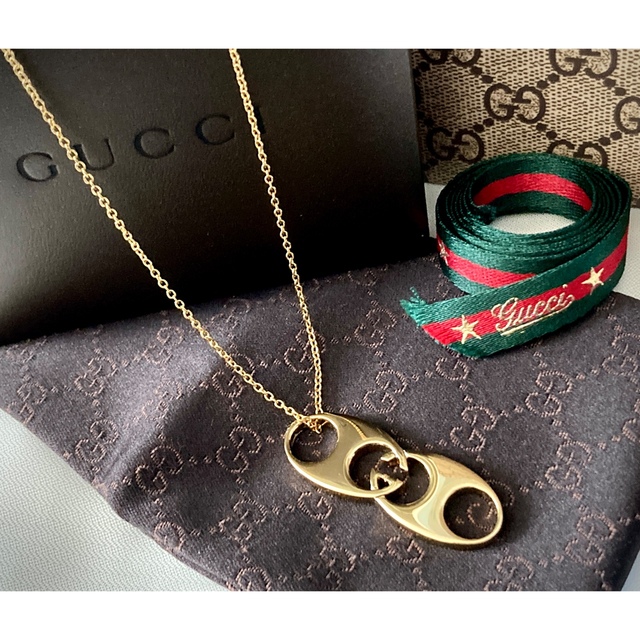 Gucci(グッチ)のオールドグッチ ヴィンテージトップ ネックレ/アンティーク(2種チェーン付き メンズのアクセサリー(ネックレス)の商品写真