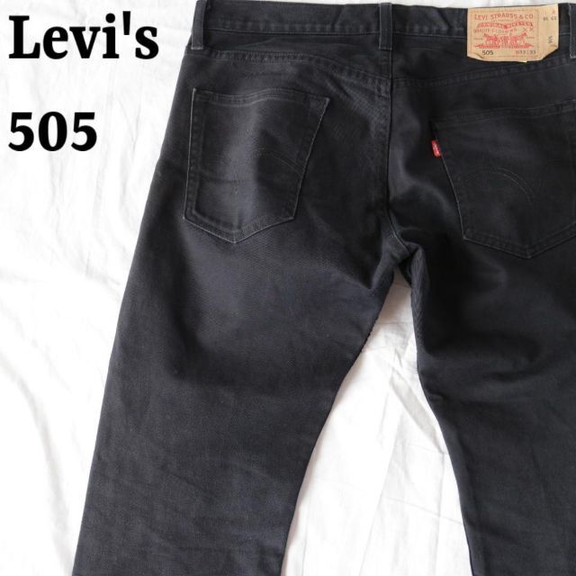 LeviLevi's ブラックデニム 505 ジーンズ リーバイス W33 テーパード