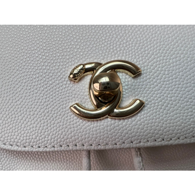 超希少! CHANEL グリポア ボタン カシミアウールニット No.47 sandet