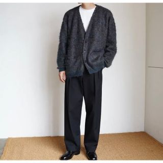 YOKE - 22AW 4COLOR MIX JACQUARD MOHIAR CARDIGANの