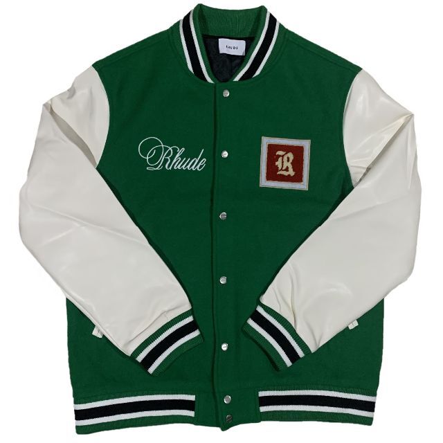 RHUDE ルード グリーン バーシティ ジャケット XL - electrabd.com