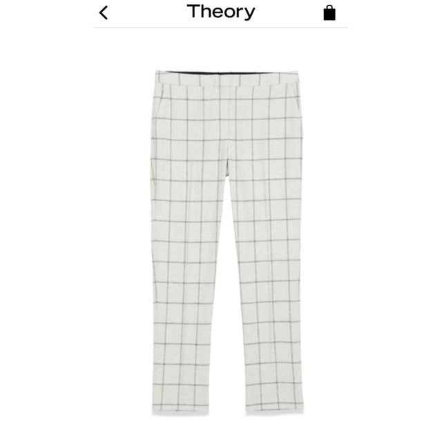 theory(セオリー)のTheory セオリー　ウインドーペーン柄　美脚パンツ　２サイズ レディースのパンツ(クロップドパンツ)の商品写真