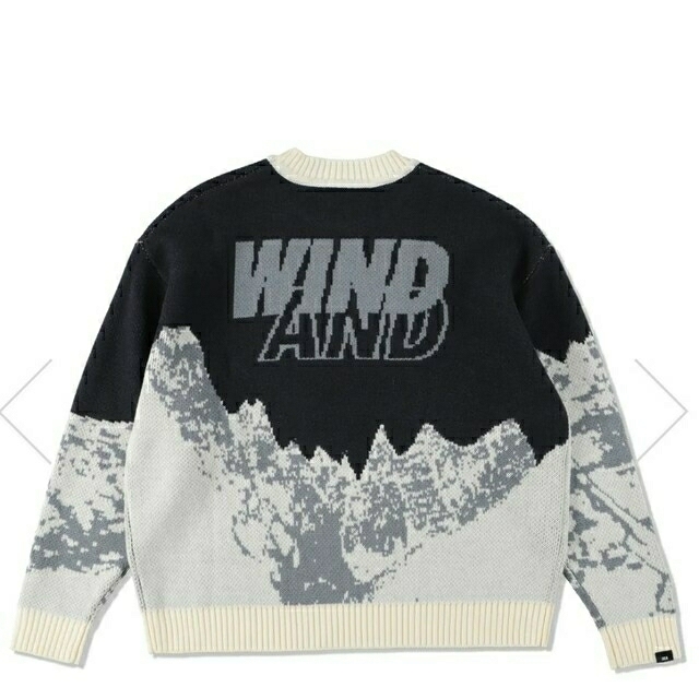 WIND AND SEA MT SNOW SWEATER BLUE XL