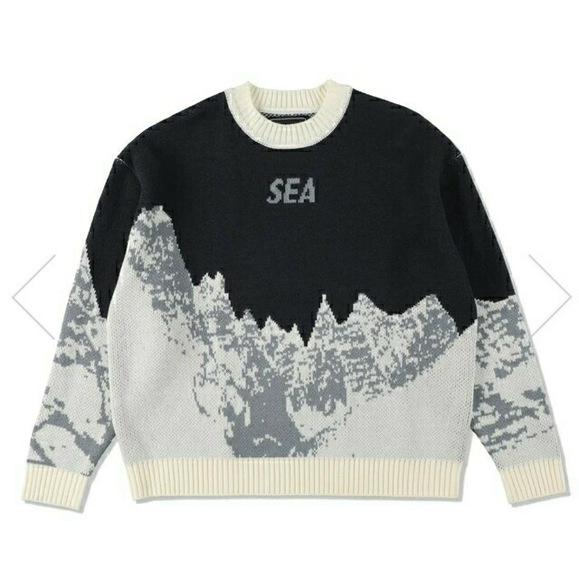 WIND AND SEA MT SNOW SWEATER BLUE XLメンズ