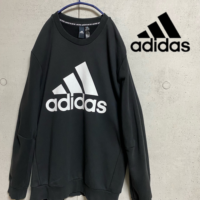 adidas(アディダス)の【NYCN様専用！！】ラバープリント　スウェット　サイズXO 古着 メンズのトップス(スウェット)の商品写真