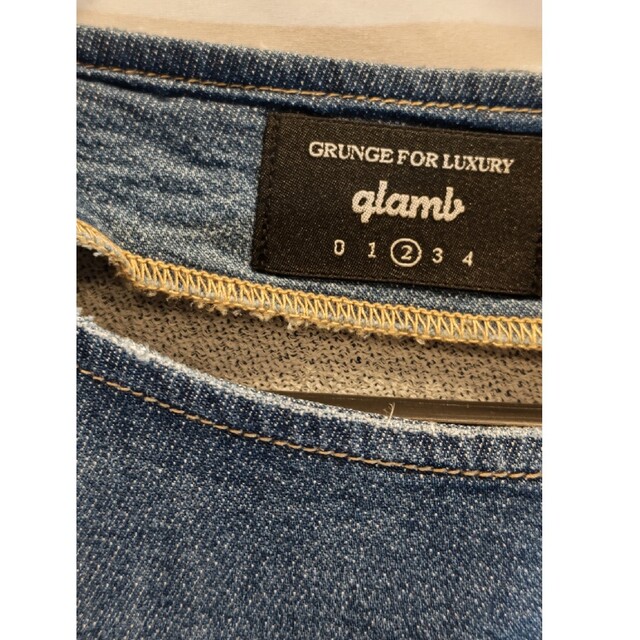 glamb(グラム)の未使用 glamb ニットデニム プルオーバー ショートスリーブ メンズのトップス(Tシャツ/カットソー(半袖/袖なし))の商品写真