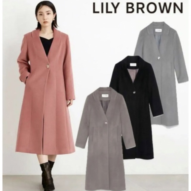 Lily Brown(リリーブラウン)の22AW LILY BROWN リリーブラウン　チェスターコート レディースのジャケット/アウター(チェスターコート)の商品写真