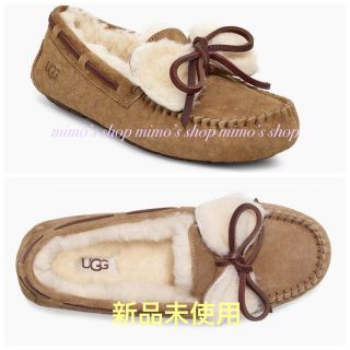 UGG アグ モカシン リボン チェスナット 25㎝リボン レディース スエード-