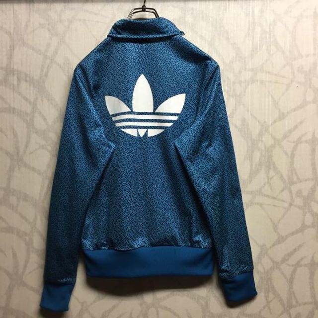 超激レア　超美品　adidas トラックジャケット　水色　刺繍ロゴ　IW13