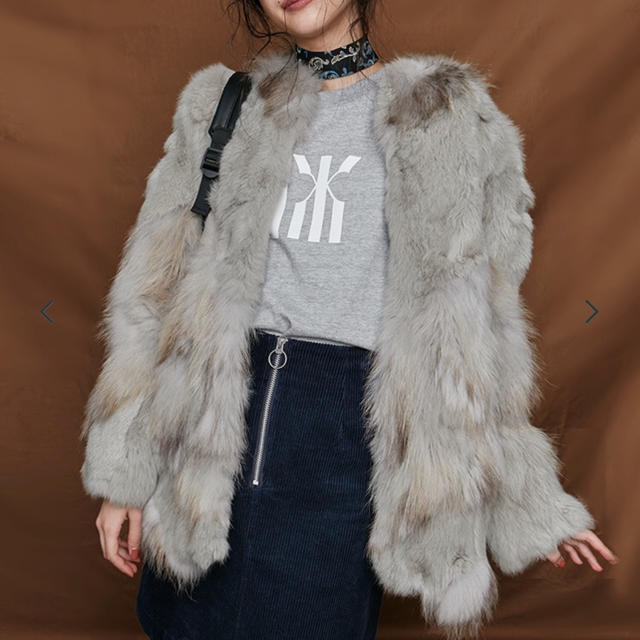MURUA(ムルーア)の売り切り希望 murua 今期 mixファーコート レディースのジャケット/アウター(毛皮/ファーコート)の商品写真