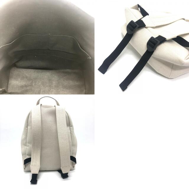 Balenciaga(バレンシアガ)のバレンシアガ BALENCIAGA バックパック 552374 ロゴ リュックサック キャンバス ホワイト メンズのバッグ(バッグパック/リュック)の商品写真