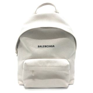 バレンシアガ(Balenciaga)のバレンシアガ BALENCIAGA バックパック 552374 ロゴ リュックサック キャンバス ホワイト(バッグパック/リュック)