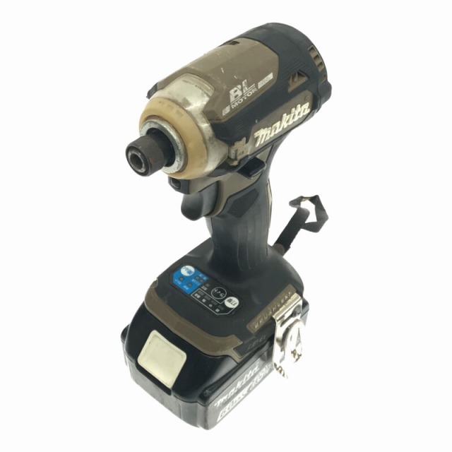 Makita(マキタ)の☆中古品☆makita マキタ 18V充電式インパクトドライバ TD171DGXAB オーセンティックブラウン バッテリー2個(6.0Ah)付 充電器/ケース 62496 自動車/バイクのバイク(工具)の商品写真