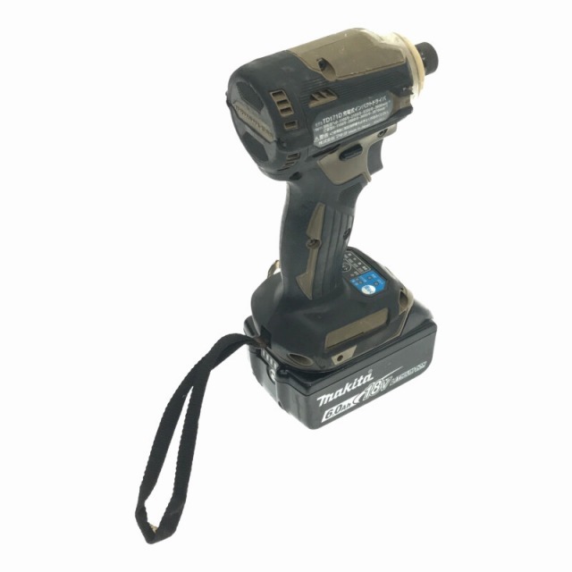 Makita(マキタ)の☆中古品☆makita マキタ 18V充電式インパクトドライバ TD171DGXAB オーセンティックブラウン バッテリー2個(6.0Ah)付 充電器/ケース 62496 自動車/バイクのバイク(工具)の商品写真