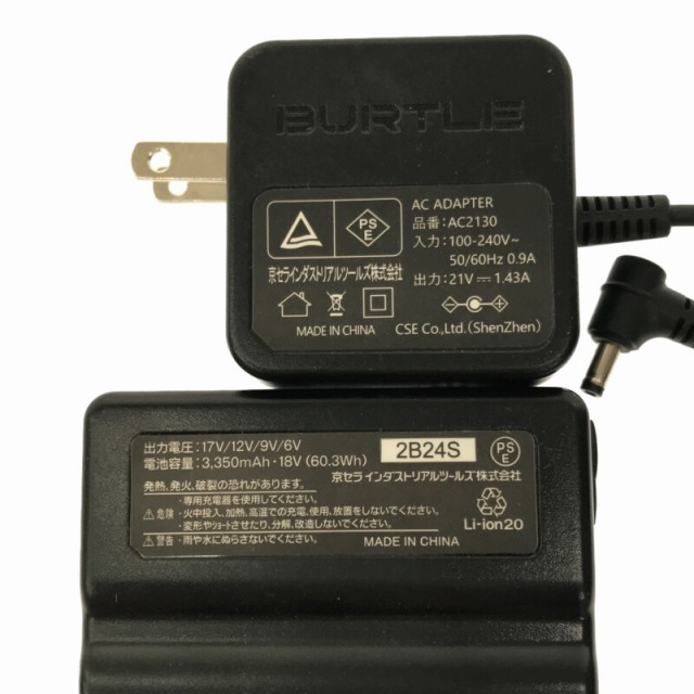 BURTLE - ☆美品☆BURTLE バートル 17V 空調服用 バッテリー AC300