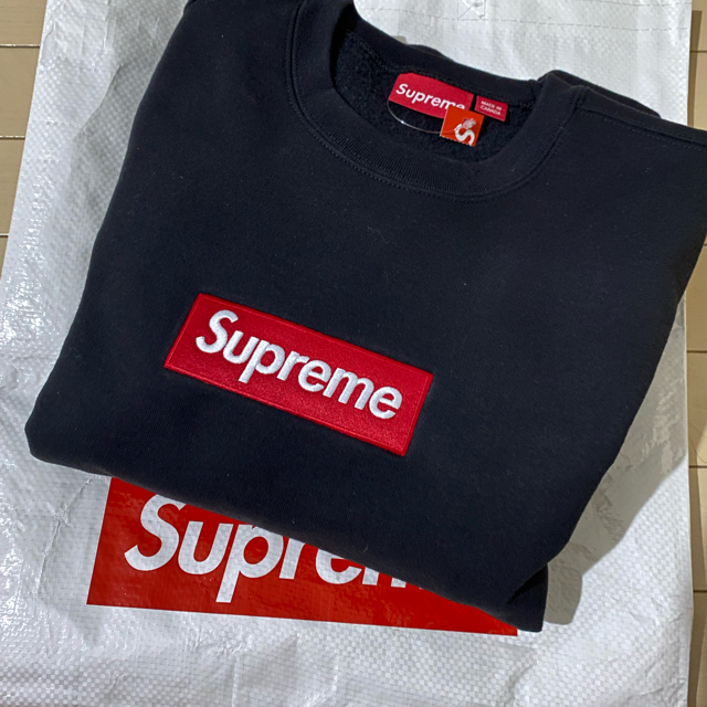 Supreme Box Logo Crewneck ブラック Mサイズ