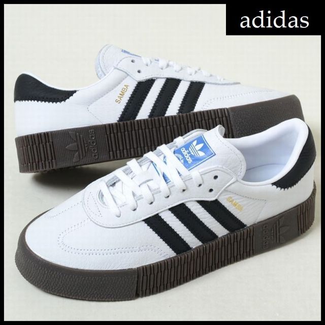 23cm adidas Samba White Black Gum白 ③