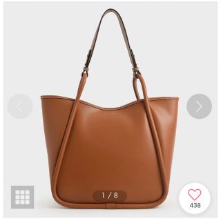 チャールズアンドキース(Charles and Keith)の【12月限定販売】チャールズ&キース　サークルハンドル トートバッグ(トートバッグ)