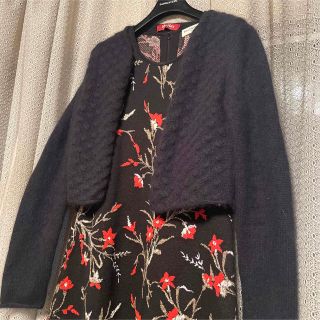 Balenciaga - バレンシアガ 花柄ウールロングワンピースの通販 by