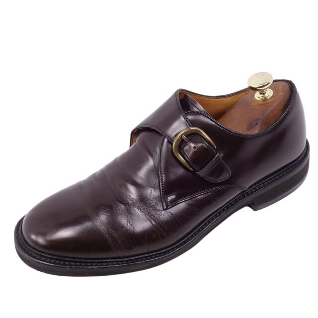 リーガル REGAL レザーシューズ ビジネスシューズ カーフレザー 革靴 モンクストラップ メンズ 26.5cm ブラウン