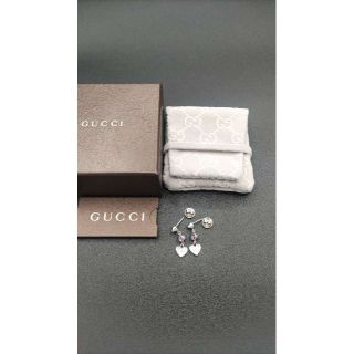 グッチ(GUCCI)のほぼ新品　GUCCI グッチ 純銀製 ピアス スターリング　ハートピアス(ピアス)