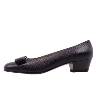 良質 Salvatore ヴァラ ホワイト パンプス フェラガモ Ferragamo 6