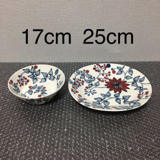 ルノ フロストベリー ボウル 17cm 1枚+オーバルプレート25cm 1枚-