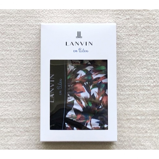 LANVIN en Bleu(ランバンオンブルー)の LANVIN en Bleu ボクサーパンツ Ｌ ローライズ ホワイト 日本製 メンズのアンダーウェア(ボクサーパンツ)の商品写真