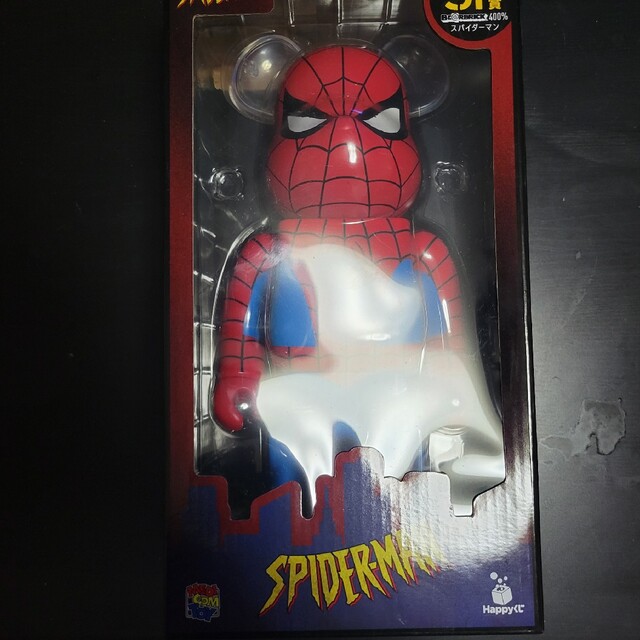 BE@RBRICK(ベアブリック)のSP賞 スパイダーマン ハッピーくじ ベアブリック エンタメ/ホビーのフィギュア(アメコミ)の商品写真