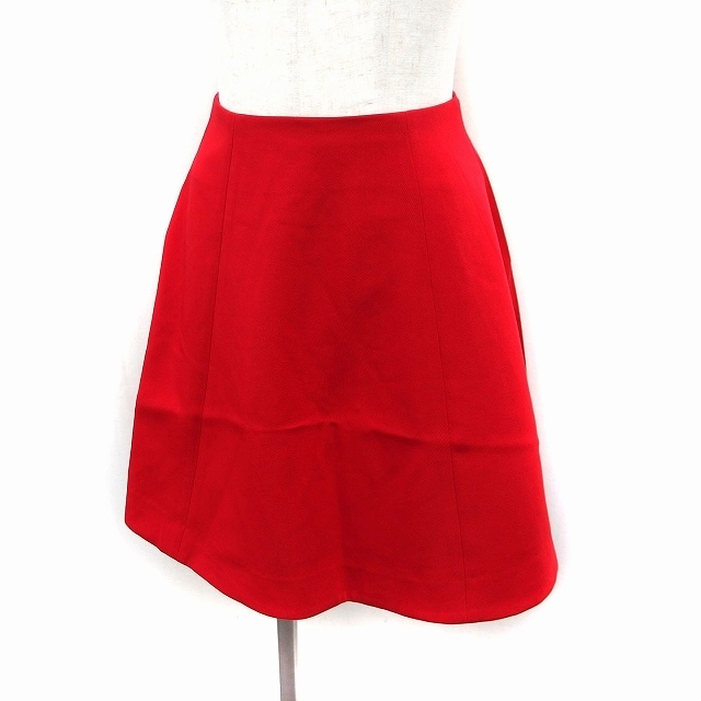 rienda(リエンダ)のリエンダ rienda フレアスカート ミニ 無地 シンプル F レッド 赤  レディースのスカート(ミニスカート)の商品写真