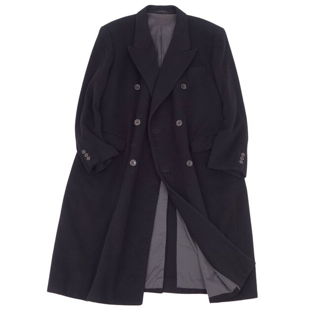 美品】LANVIN PARIS ダブル チェスターコート 高級 カシミヤ-