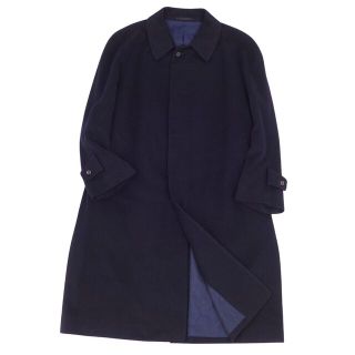 ランバン(LANVIN)の美品 Vintage ランバン LANVIN PARIS コート ステンカラーコート バルマカーンコート カシミヤ メンズ アウター 46(S相当) ネイビー(ステンカラーコート)