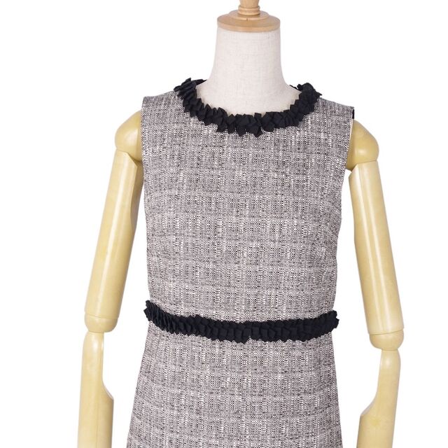 美品 レッドヴァレンティノ RED VALENTINO ワンピース ツイード ドレス ...