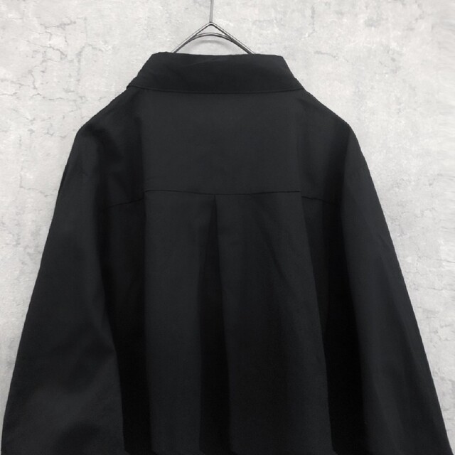 一点もの 特価★  チャイナ シャツ ブラウス ブラック 黒 長袖 8