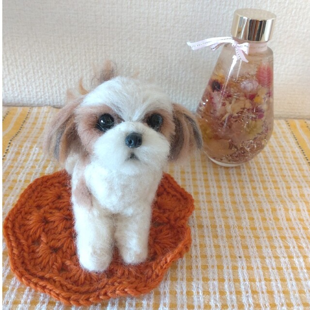 羊毛フェルト☆シーズー☆ハンドメイド☆ぬいぐるみの通販 by Coco ...