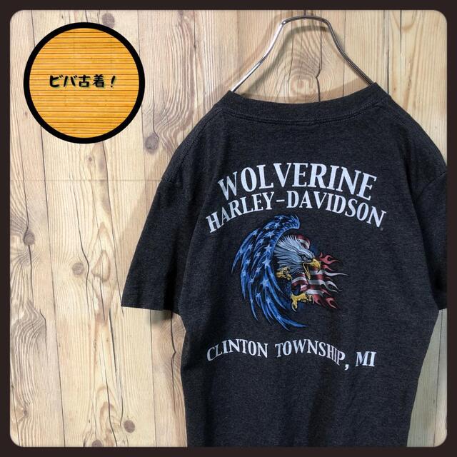 Harley Davidson(ハーレーダビッドソン)の『バックプリント』90s 古着 ハーレーダビッドソン Tシャツ メンズのトップス(Tシャツ/カットソー(半袖/袖なし))の商品写真