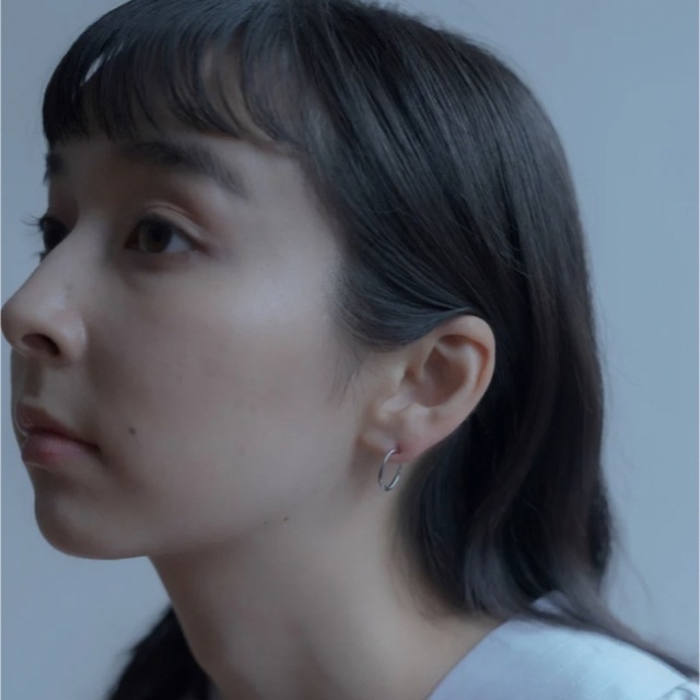 Simple Hoop Earring  シンプル イヤリング　シルバー レディースのアクセサリー(イヤリング)の商品写真