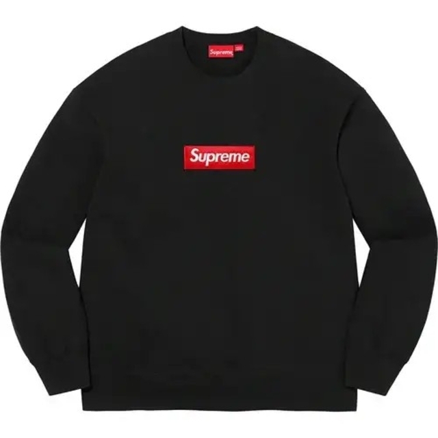 GW限定値引 Supreme Box Logo crewneck Black S S トップス 人気カテゴリー