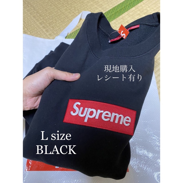 Supreme Box Logo Crewneck シュプリーム ボックスロゴBlackSIZE