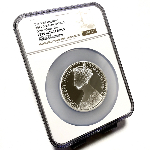 NGC PF70 2021年 イギリス 銀貨 ゴシッククラウン モダン コイン