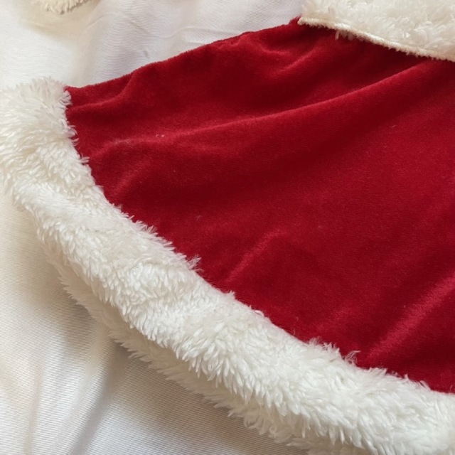 100 クリスマス　パーティー 女の子　サンタクロース　サンタ衣装　コスチューム キッズ/ベビー/マタニティのキッズ服女の子用(90cm~)(ワンピース)の商品写真