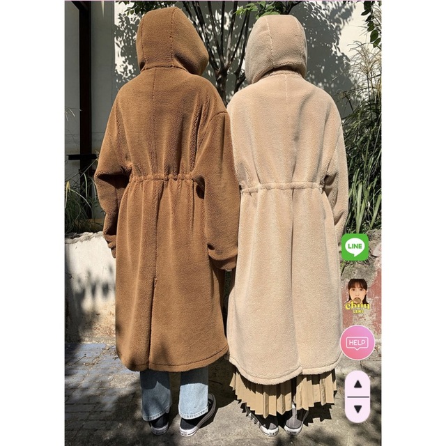 dholic(ディーホリック)のchuu ボアコート　Dumble polar bear parka レディースのジャケット/アウター(ロングコート)の商品写真