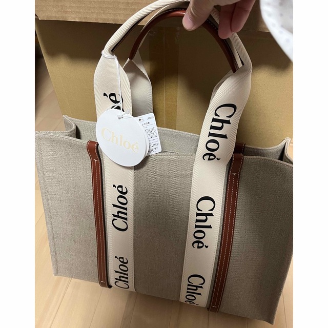 殿堂 Chloe ラージトートバッグ woody トートバッグ クロエ 未使用