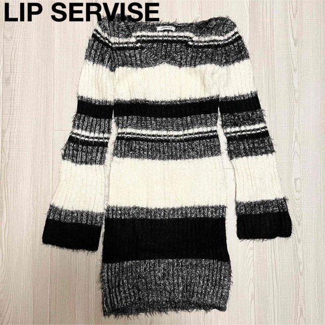 LIP SERVICE(リップサービス)のLIP SERVICE シャギーニットワンピ レディースのワンピース(ミニワンピース)の商品写真