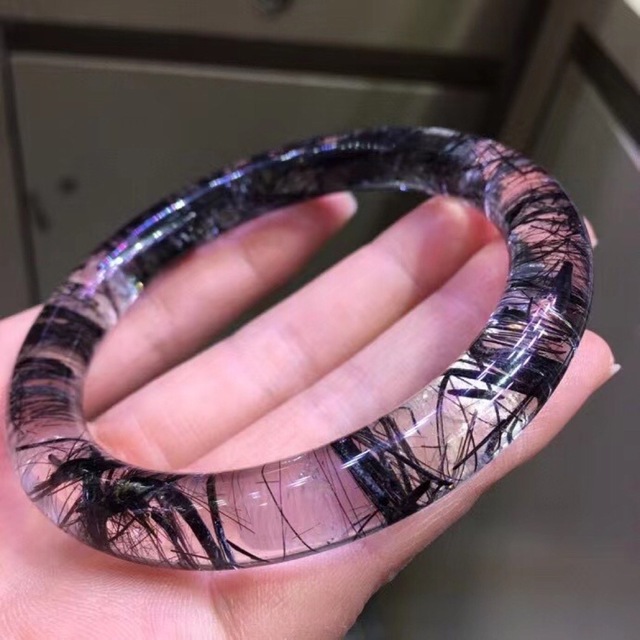 ⭐︎【天然】ブラックルチルクォーツ バングル www.khumacoaching.com