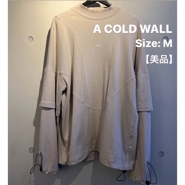 Tシャツ(長袖/七分)【美品/ACW】ロンT 厚手 変形 ロゴ スウェット