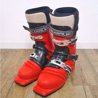 スカルパ(SCARPA)のスカルパ SCARPA テレマークスキー ブーツ T1 27.5cm メンズ 3バックル シューズ スキー アウトドア レッド/ブラック(ブーツ)