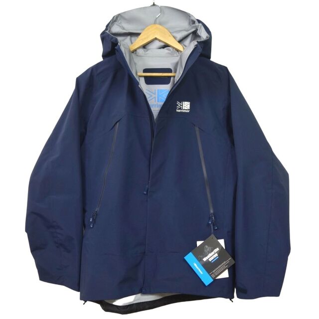 極美品 カリマー Karrimor SUMMIT JACKET 1113U-171 L 男女兼用 シェル マウンテンパーカー フーディー ジャケット  アウター ブラック ネイビー