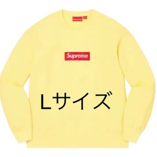 シュプリーム(Supreme)のシュプリーム Supreme Box Logo Crewneck L 黄色(スウェット)