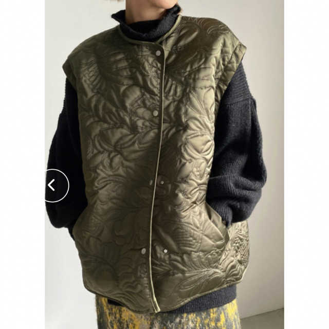 AMERI 2WAY LEAF PATTERN QUILTING COAT 2